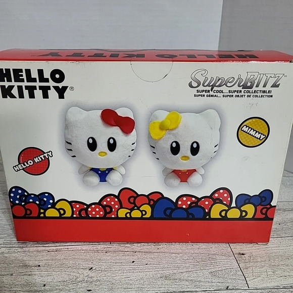 Hello Kitty & Mimmy SuperBitz 4" Plush Set Exclusive Limited Edition 3600‎ NEW - Picture 4 of 6